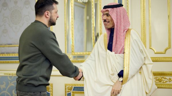 Saudi foreign minister in Ukraine.