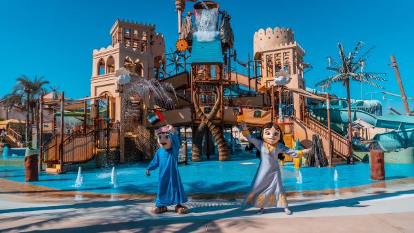 Guests seeking even more adrenaline fun can head to the ultimate six-seater water coaster, Falcons Falaj, Enjoy an ultimate day out at Yas Waterworld this Winter Season