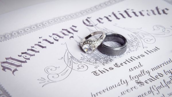 Marriage ceritificate