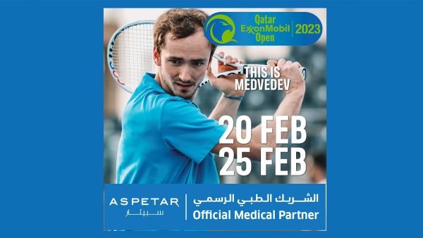 Aspetar provides medical coverage for the training matches and on-court interventions Aspetar To Continue Providing Exclusive Sports Medicine Services To Top Tennis Players