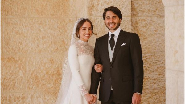 الأميرة إيمان مع زوجها جميل