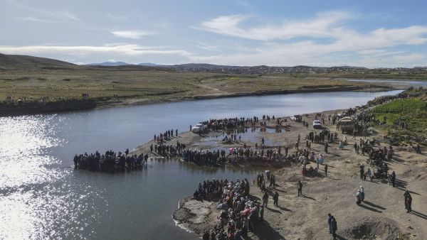 Five Peruvian soldiers drowned after jumping into a freezing river while fleeing anti-government protesters in the country's south, the defense ministry said Monday. 