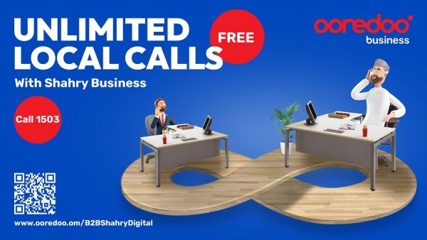 Make Unlimited Local Calls for Free with Ooredoo’s Shahry Business Digital Plans