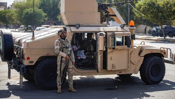 عملية أمنية للحشد الشعبي والقوات العراقية في محافظة نينوى (أ ف ب)