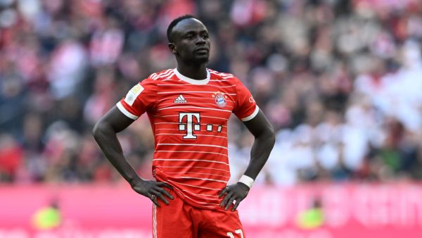 Bayern Munich's Senegalese striker Sadio Mane reacts during the German first division Bundesliga football match between FC Bayern Munich v FC Augsburg 1907 in Munich, southern Germany, on March 11, 2023. (Photo by Christof STACHE / AFP)