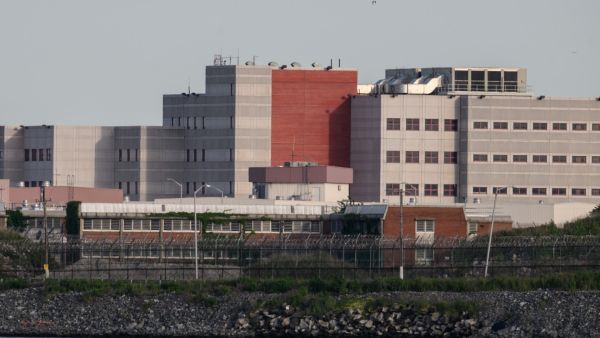 A general view shows the Rikers Island facility on June 6, 2022. Rikers has long had a reputation for unsanitary conditions and violence but is facing arguably under its most intense scrutiny ever following the deaths, which included by suicide, drug overdoses and medical emergencies. Last month a local court found the Department of Correction (DOC) in contempt for denying detainees access to medical care. (Photo by Ed JONES / AFP)