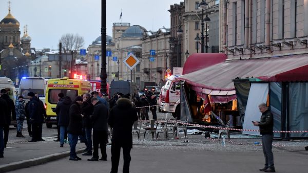 A military blogger killed in a cafe blast in Russia.