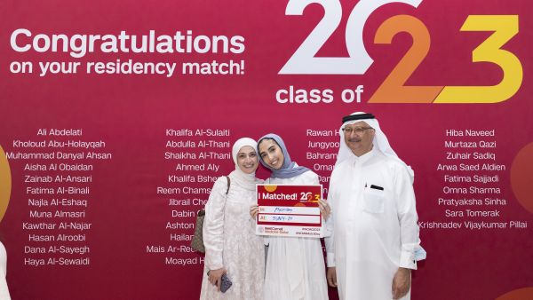 خلال الحدث طلاب وايل كورنيل للطب - قطر يحتفلون بقبولهم في أبرز برامج إقامة الأطباء