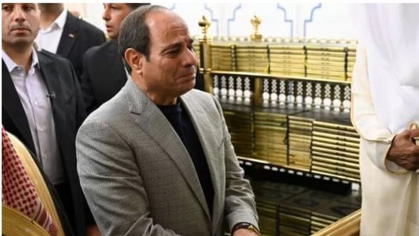 السيسي في المسجد النبوي