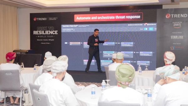 The world tour will make a pitstop in 120 global cities including 13 cities in Middle East and Africa to unveil new perspectives and key approaches for better breach defence, reduced security costs and improved operational continuity. Trend Micro’s Risk to Resilience: World’s largest Cybersecurity Roadshow reached Oman as part of Global tour