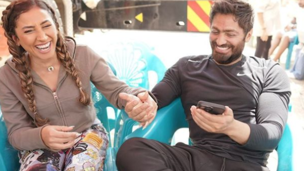 Dina El Sherbiny and Tamer Hosny share sweet messages
