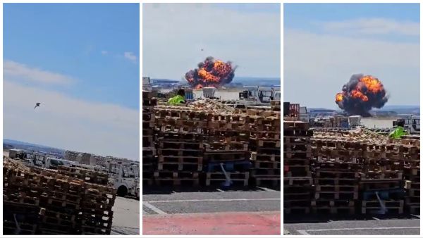 F-18 fighter jet crashes in Spain
