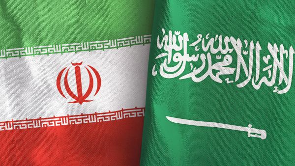 Iranian and Saudi flags