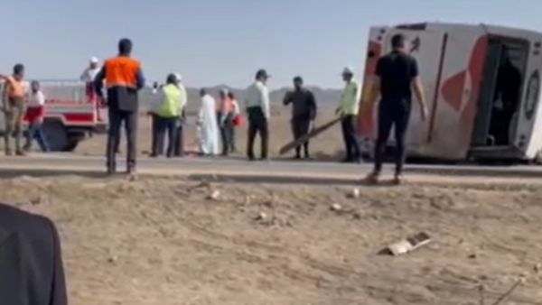 حادث تحطم حافلة عراقية في ايران 