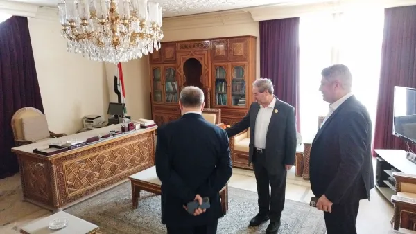 المقداد اطلع على جهوزية البناء والتحضيرات الجارية لإعادة افتتاح السفارة