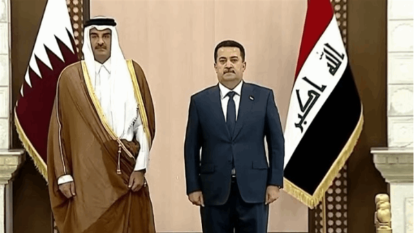 امير قطر في بغداد
