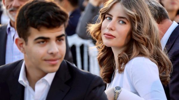 الأميرة غيداء طلال وشقيقها التوأم محمد