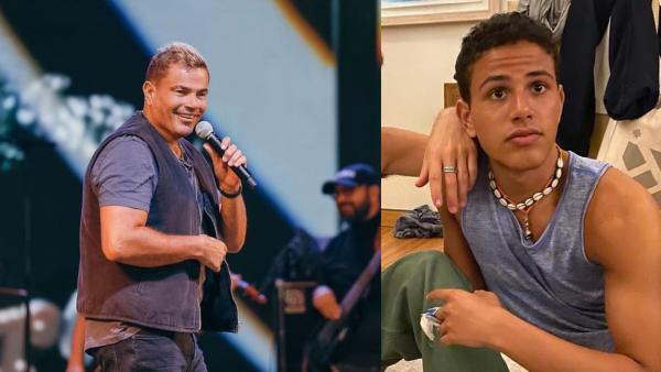 Diab and his son join together for a new commercial. 