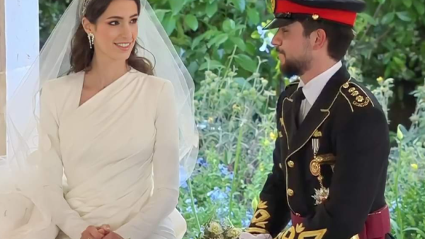 Was Princess Rajwa wedding makeup similar to Princess Kate?