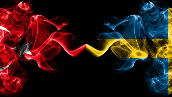 Swedish and Turkish flags