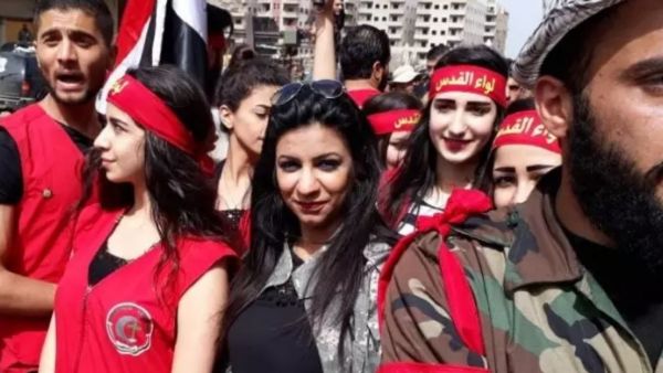 عناصر ومؤيدي لواء القدس- الصورة عن مواقع سورية