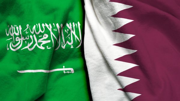 Saudi-Qatari flags