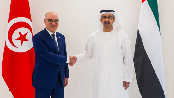 UAE -Tunisian ministers of external affairs
