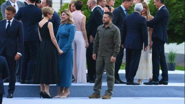Ukrainian President Volodymyr Zelenskyy at NATO summit