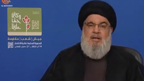 زعيم حزب الله اللبناني حسن نصرالله 