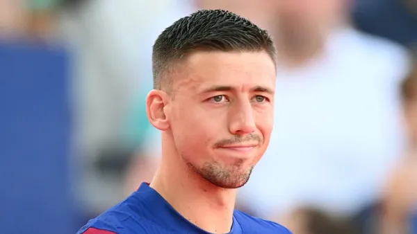 Barcelona's French defender #12 Clement Lenglet arrives for the 58th Joan Gamper Trophy football match between FC Barcelona and Tottenham Hotspur FC at the Estadi Olimpic Lluis Companys in Barcelona on August 8, 2023. (Photo by Pau BARRENA / AFP)