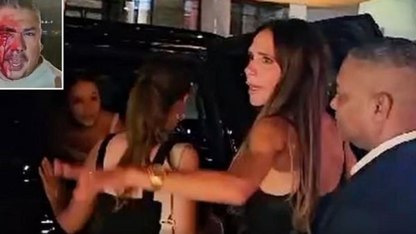 لحظة خروج عائلة ميسي وديفيد بيكهام من المطعم