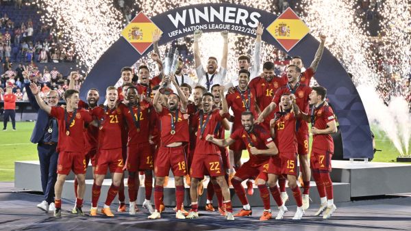 إسبانيا تحل ضيفة على جورجيا اليوم (Photo by JOHN THYS / AFP)