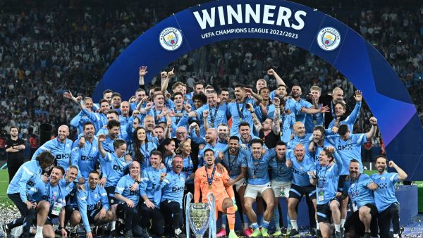 مانشستر سيتي بطل أوروبا (Photo by Paul ELLIS / AFP)