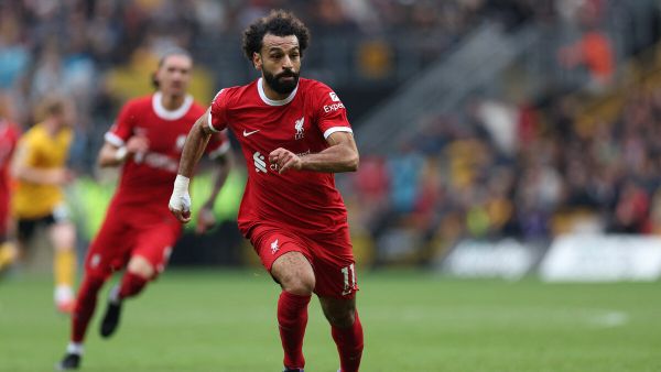 محمد صلاح (Photo by Adrian DENNIS / AFP) 