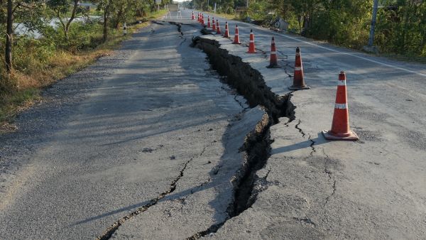 during an earthquake