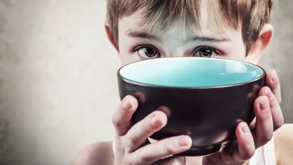 Hunger. Shallow focus