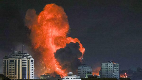 Israeli airstrike in Gaza City