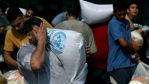 UNRWA Chief issues urgent warning on Gaza Aid system Monday. (Mohammed Abed/ AFP)