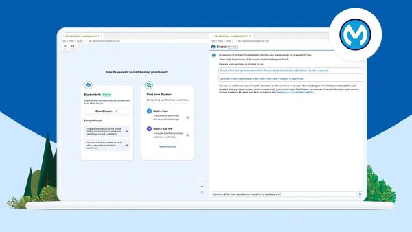Anypoint Code. Salesforce Announces Anypoint Code Builder Now Generally Available, Pilots Generative AI to Help Developers Build APIs and Integrations Fast