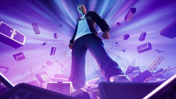 Eminem Fortnite live event and skin leaked for Chapter 4 finale. (Epic Games)