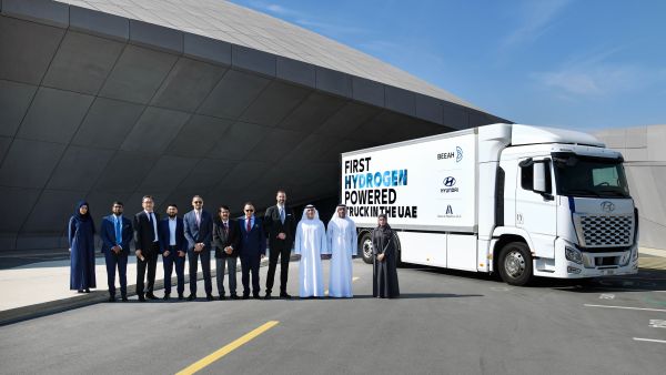 Hyundai Motor And Beeah Group Sign Mou To Test The First Hydrogen Truck In The United Arab Emirates