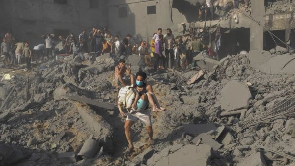 قصف حي سكني في جباليا