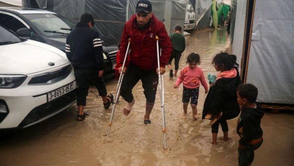 الامطار تداهم خيم النازحين في غزة - الصورة عن منصة Pal Daily