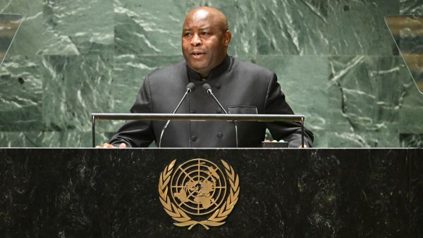 Burundi's President Evariste Ndayishimiye launched a virulent anti-gay tirade on Friday, saying same-sex couples should be publicly stoned. (Timothy A. Clary/ AFP)