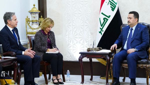 Iraqi PM with the US Department of State