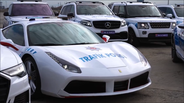 Ferrari in the Turkish police vehicles' fleet