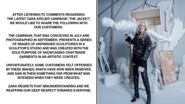 Zara regrets campaign 'misunderstanding' after Gaza boycott calls. (Zara)