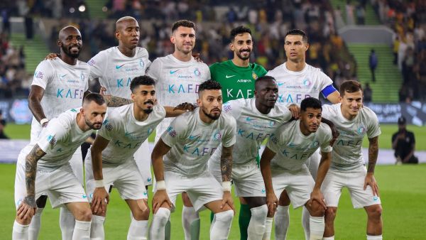 فريق النصر (Photo by AFP)