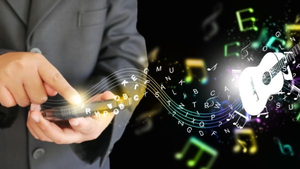Text to Music concept by generative AI