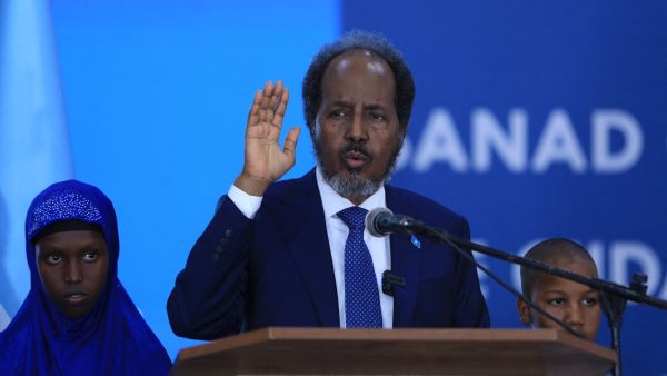 الرئيس الصومالي حسن شيخ محمد. وكالة الصحافة الفرنسية